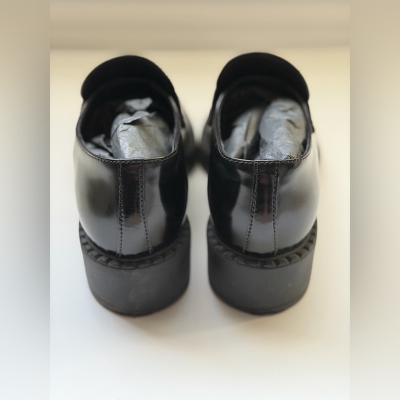 Prada Chocolate Brushed Leather Loafers in Black - Picture 11 of 14